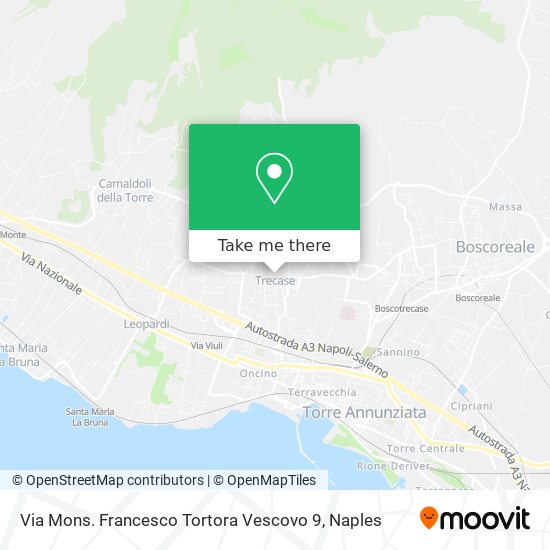 Via Mons. Francesco Tortora Vescovo 9 map