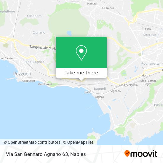 Via San Gennaro Agnano  63 map