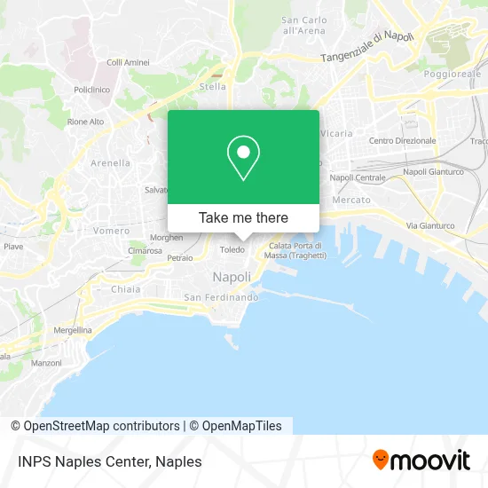 INPS Naples Center map