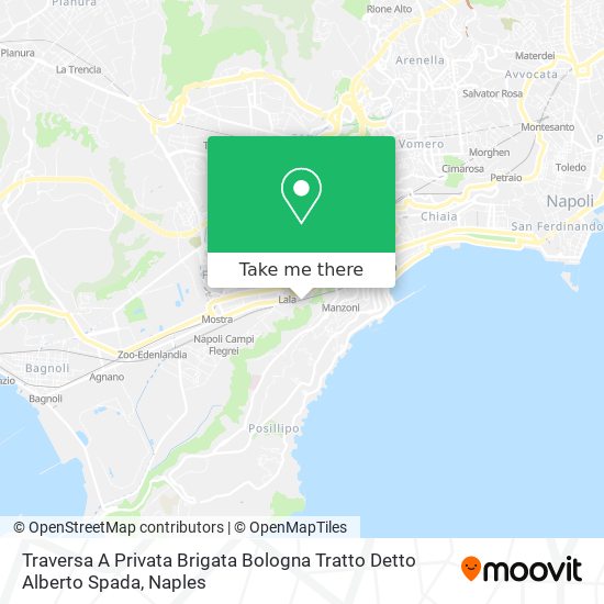 Traversa A Privata Brigata Bologna Tratto Detto Alberto Spada map