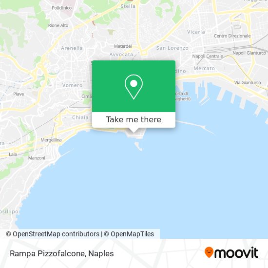 Rampa Pizzofalcone map