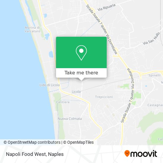 Napoli Food West map