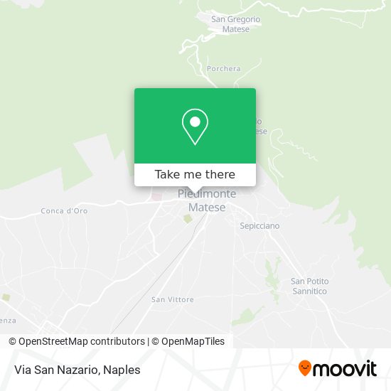 Via San Nazario map