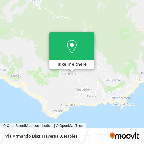 Via Armando Diaz Traversa 3 map