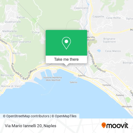 Via Mario Iannelli  20 map