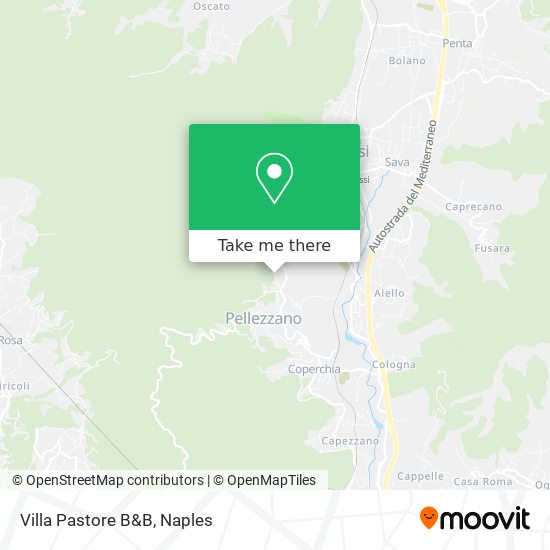 Villa Pastore B&B map