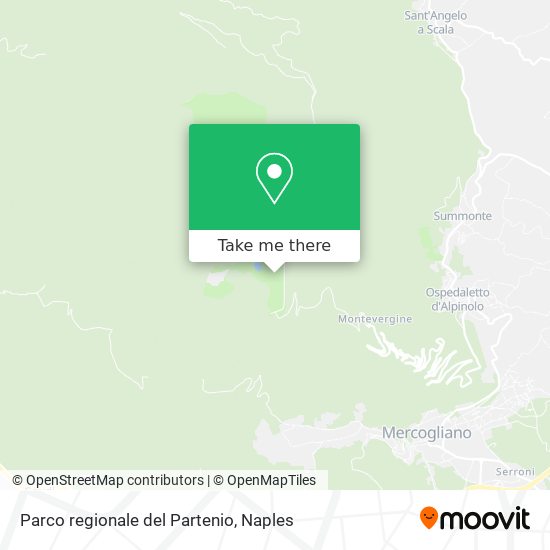 Parco regionale del Partenio map