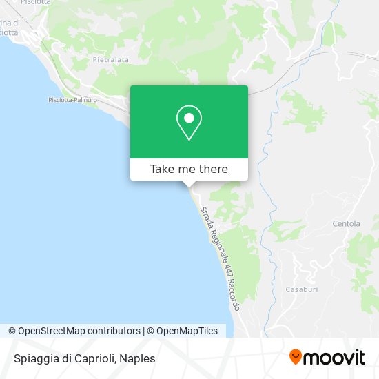 Spiaggia di Caprioli map