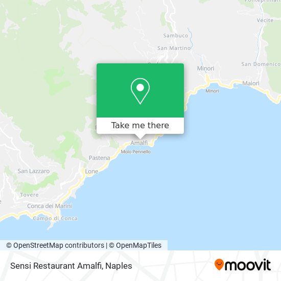 Sensi Restaurant Amalfi map