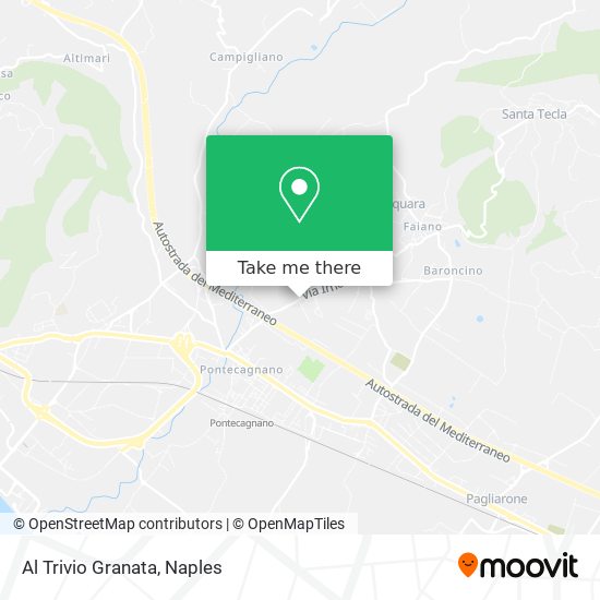 Al Trivio Granata map