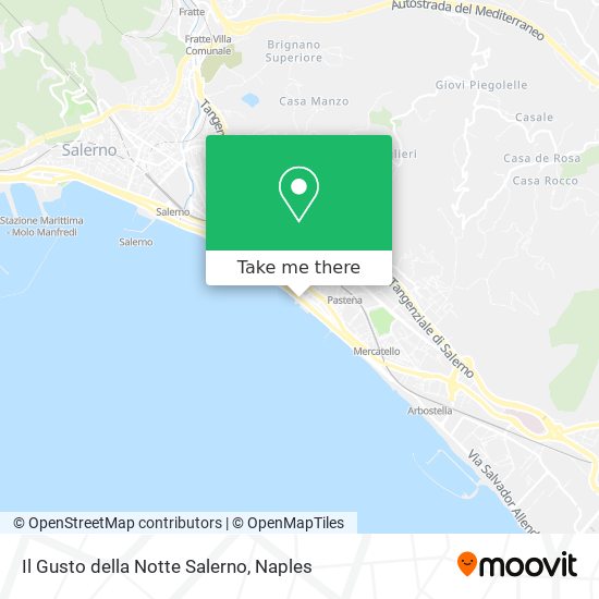 Il Gusto della Notte Salerno map