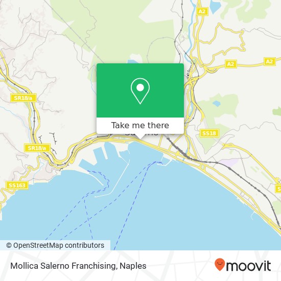 Mollica Salerno Franchising, Piazza Camillo Benso di Cavour 84121 Salerno map