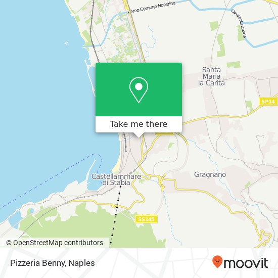 Pizzeria Benny, Strada Tavernola 80053 Castellammare di Stabia map