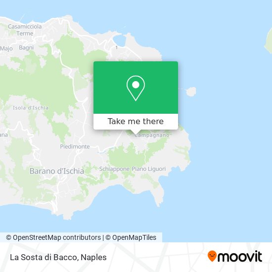 La Sosta di Bacco map