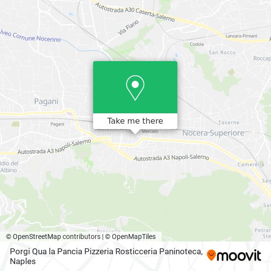 Porgi Qua la Pancia Pizzeria Rosticceria Paninoteca map