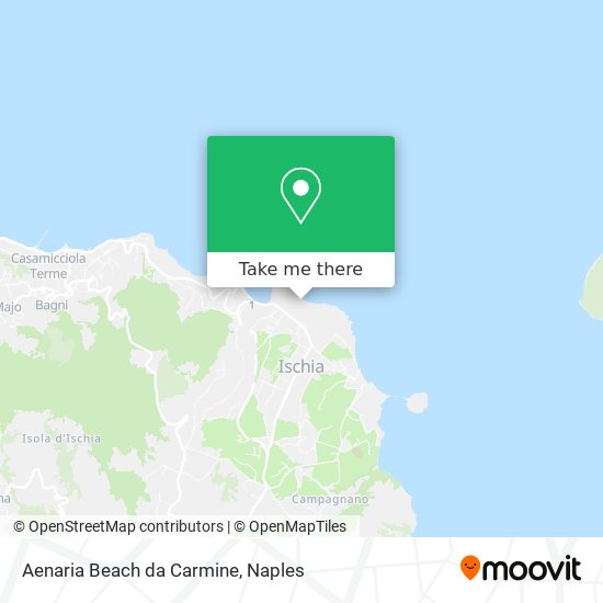 Aenaria Beach da Carmine map