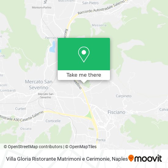 Villa Gloria Ristorante Matrimoni e Cerimonie map