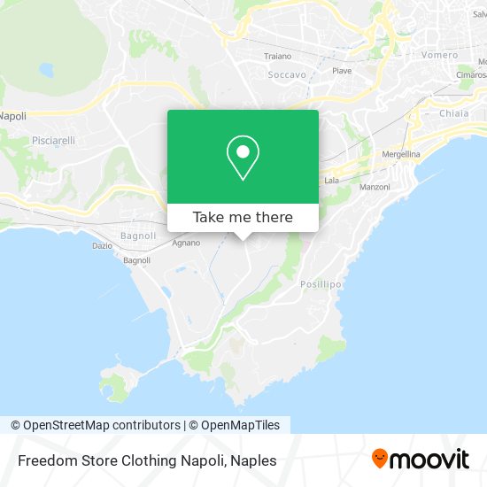 Freedom Store Clothing Napoli map