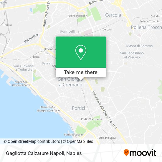 Gagliotta Calzature Napoli map