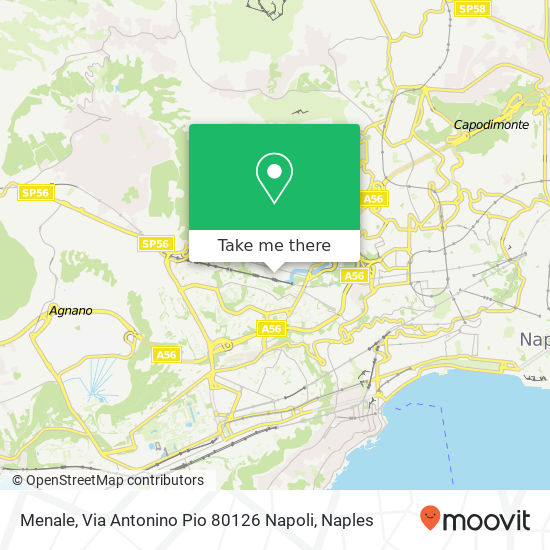 Menale, Via Antonino Pio 80126 Napoli map