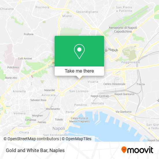 Gold and White Bar map