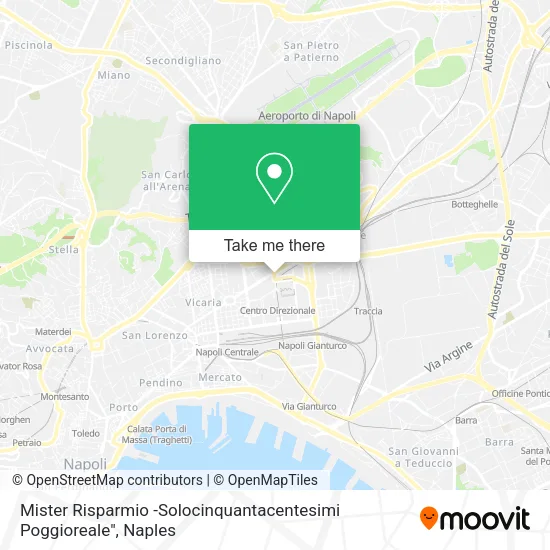 Mister Risparmio -Solocinquantacentesimi Poggioreale" map