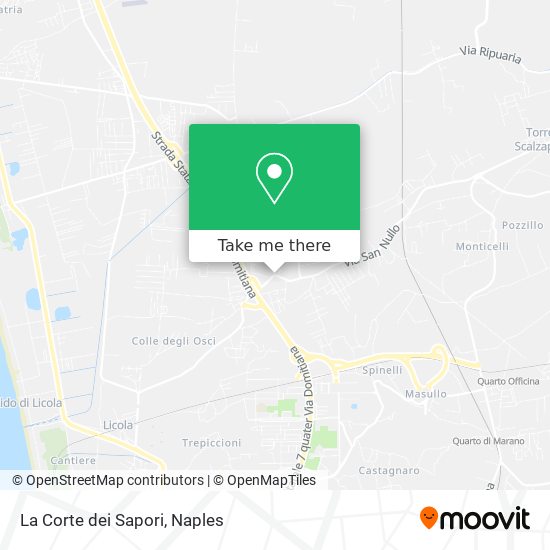 La Corte dei Sapori map