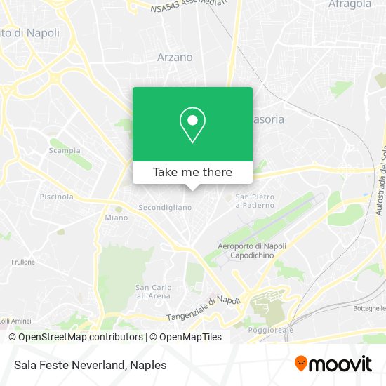 Sala Feste Neverland map