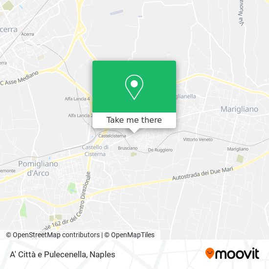 A' Città e Pulecenella map
