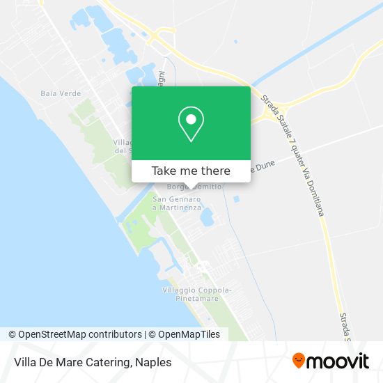 Villa De Mare Catering map