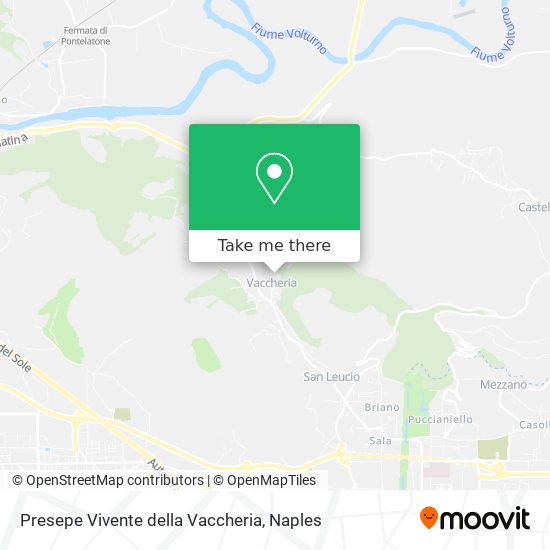 Presepe Vivente della Vaccheria map