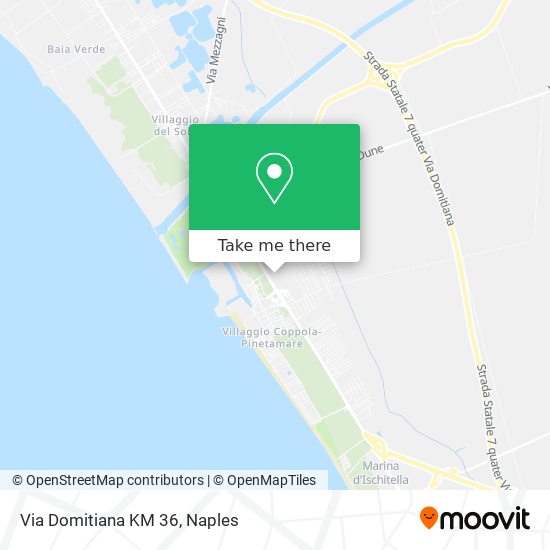 Via Domitiana KM 36 map