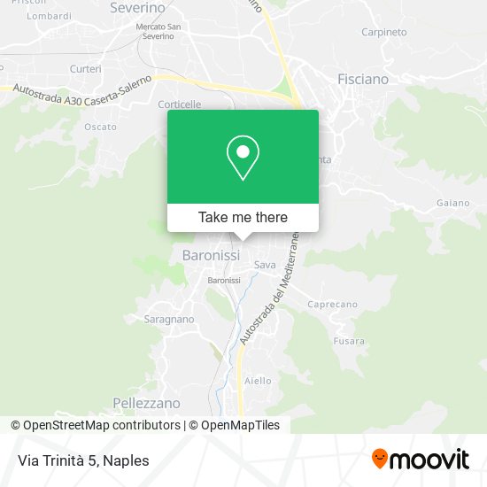 Via Trinità  5 map
