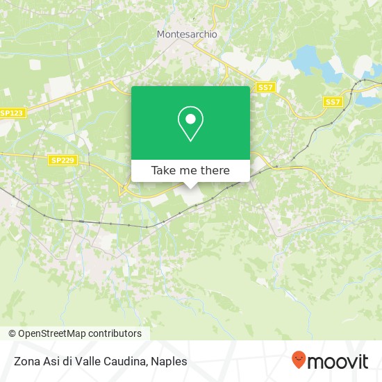 Zona Asi di Valle Caudina map