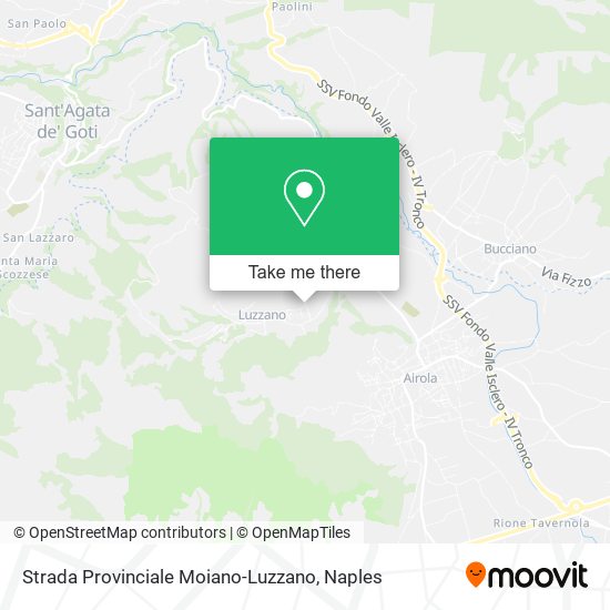 Strada Provinciale Moiano-Luzzano map