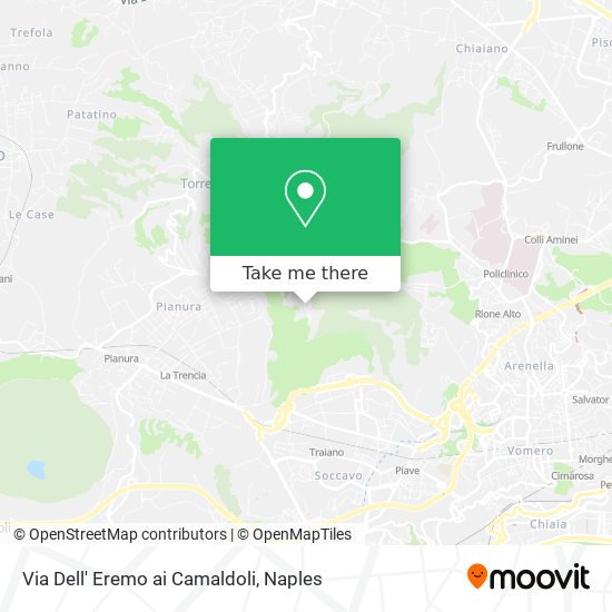 Via Dell' Eremo ai Camaldoli map