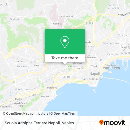 Scuola Adolphe Ferriere Napoli map