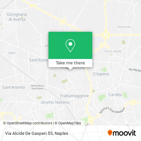 Via Alcide De Gasperi 55 map