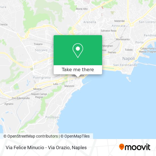 Via Felice Minucio - Via Orazio map