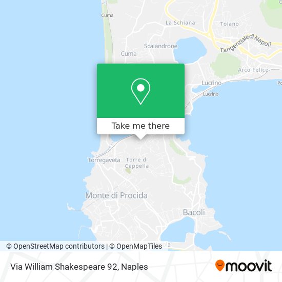 Via William Shakespeare 92 map