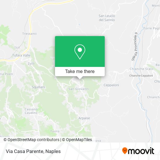 Via Casa Parente map