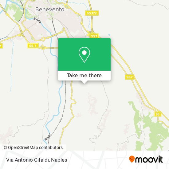 Via Antonio Cifaldi map