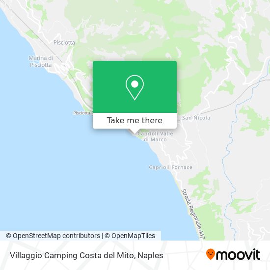Villaggio Camping Costa del Mito map