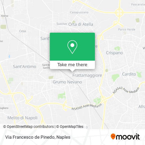 Via Francesco de Pinedo map