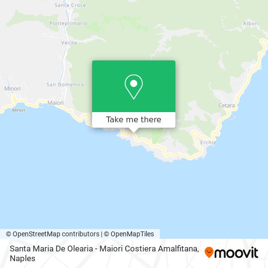 Santa Maria De Olearia - Maiori Costiera Amalfitana map