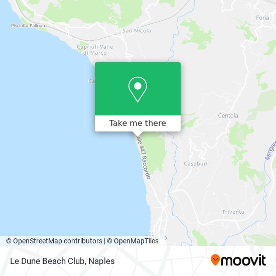 Le Dune Beach Club map