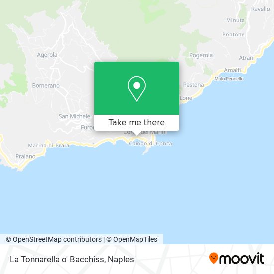 La Tonnarella o' Bacchiss map