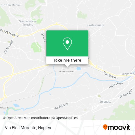 Via Elsa Morante map