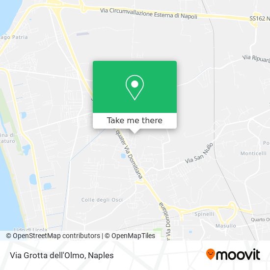 Via Grotta dell'Olmo map