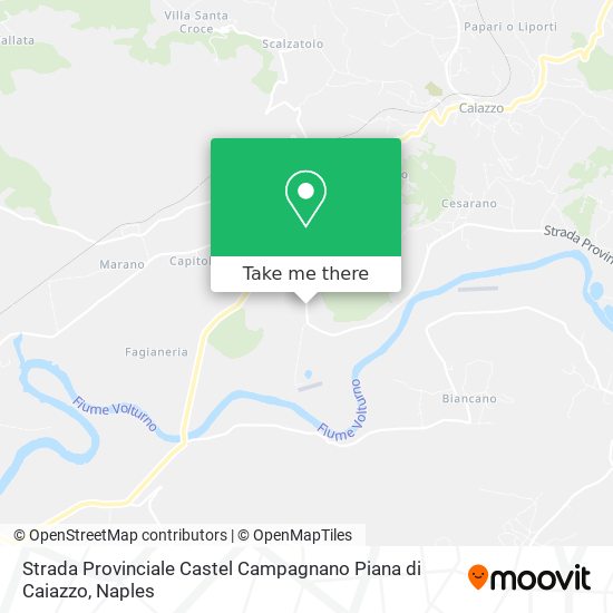 Strada Provinciale Castel Campagnano Piana di Caiazzo map